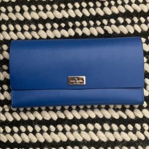 Kate Spade leather blue wallet